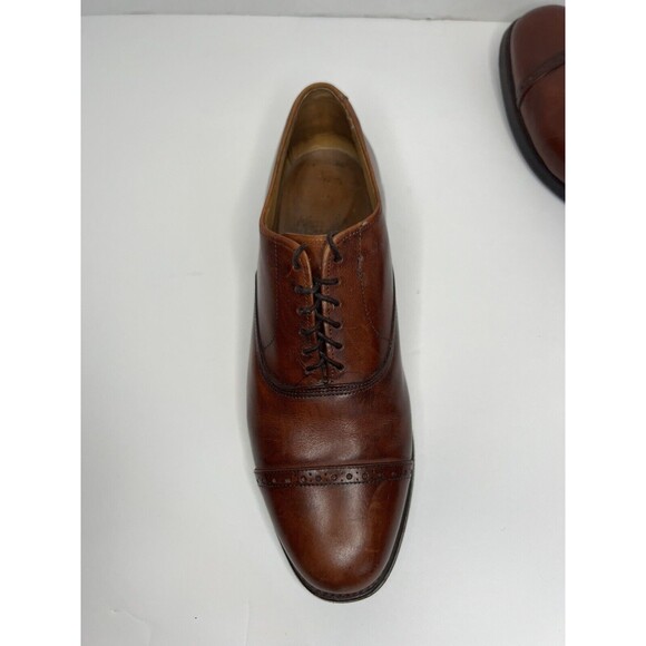 Allen Edmond Fifth Avenue Cap Toe Byron Dark Chili Brown Size 8.5 D Dress Shoes main image 5